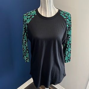 LuLaRoe Randy Snake Print Top - Large